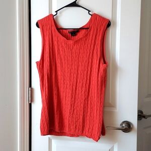 August Silk tank top 1x orange